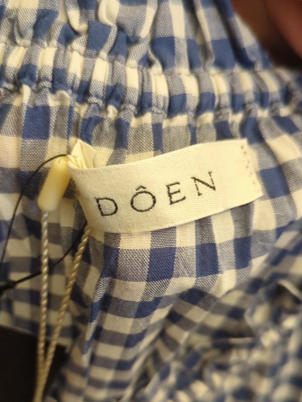 Last Call! Doen Emmaretta Dress In Blue Gingham XL NWT - Picture 4 of 5